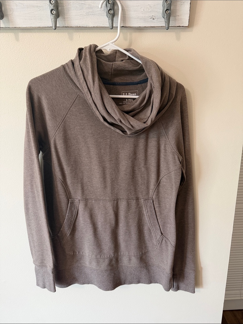 L.L. Bean Women's Brown Cowl Neck Sweater